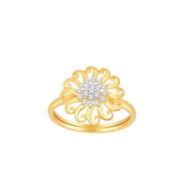 18k gold real diamond ring by 