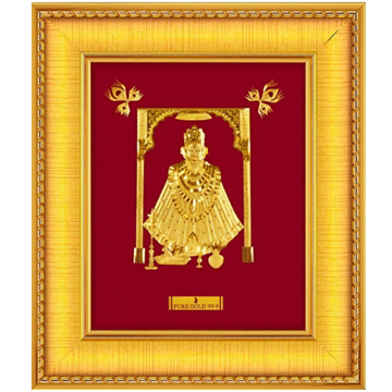 24 k gold god khatushyam photo frame rj-PGA07 by 
